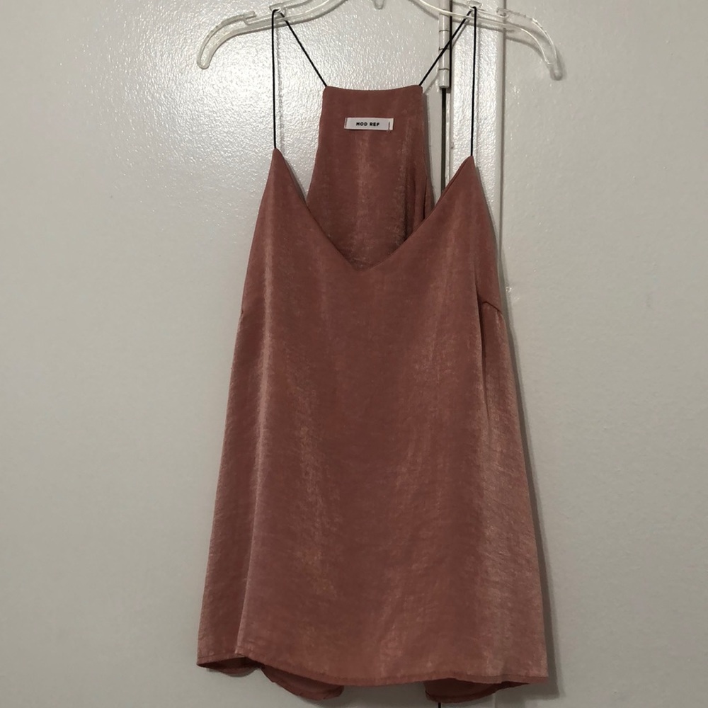 Dusty Rose Silk Tank